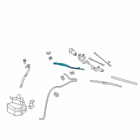 OEM 2009 Nissan GT-R Windshield Wiper Arm Assembly Diagram - 28886-JF30A