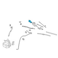 OEM Nissan GT-R Motor Assy-Windshield Wiper Diagram - 28810-JF30A