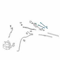 OEM 2012 Nissan GT-R Link Assy-Wiper Diagram - 28840-JF30A