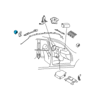 OEM Kia Side Impact Sensor Assembly Diagram - 959203F500