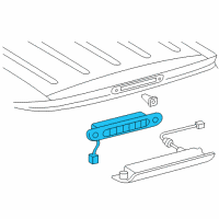 OEM 2004 Toyota Sienna High Mount Lamp Diagram - 81570-AE010