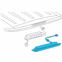 OEM Toyota Sienna High Mount Lamp Diagram - 81573-AE020