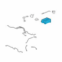 OEM Chevrolet Traverse Vapor Canister Diagram - 15136019