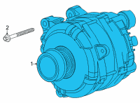 OEM 2020 Cadillac CT5 Alternator Diagram - 13539728