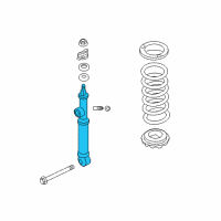 OEM Infiniti ABSORBER Kit Shock, Rear Diagram - E6210-1LA7A