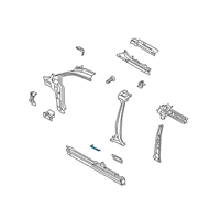 OEM 2019 Ford Transit Connect Center Pillar Reinforcement Seal Kit Diagram - DT1Z-61101C37-A