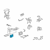 OEM 2007 Honda Element Box, Console (Driver) Diagram - 83424-SCV-A91