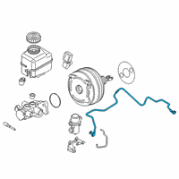 OEM 2019 BMW i8 Vacuum Pipe With Non-Return Valve Diagram - 34-33-6-859-075