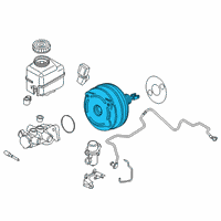 OEM 2020 BMW i8 Power Brake Booster Diagram - 34-33-6-865-472
