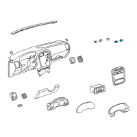 OEM Saturn LW200 Switch Asm, Passenger Seat Heater & Electronic Traction Control Diagram - 22685295