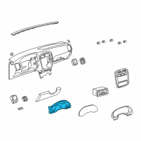 OEM Saturn L200 Cluster Diagram - 22696697