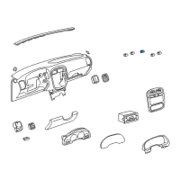 OEM 2001 Saturn LW300 Hazard Switch Diagram - 22707123