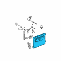 OEM Saturn Vue Powertrain Control Module Assembly (2007 Honda P63 No-Start) Diagram - 12608172