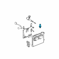 OEM 2004 Saturn Vue Knock Sensor Diagram - 12582343