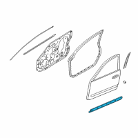 OEM Infiniti G37 Seal-Front Door Parting, LH Diagram - 80839-JK00A