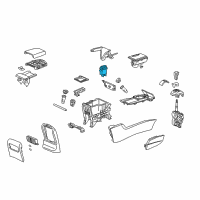 OEM Honda Accord Crosstour Switch Assembly, Passenger Side Heated Seat (Graphite Black) Diagram - 35600-TA0-A01ZA