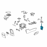 OEM Honda Accord Bracket Set, Select Lever Diagram - 54200-TA5-A52