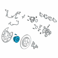 OEM 2019 Acura RDX Bearing, Rear Hub Unit Diagram - 42200-TJB-A02