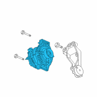 OEM 2010 Cadillac STS Alternator Diagram - 84009371