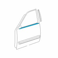 OEM Belt Weatherstrip Diagram - 75720-0C010