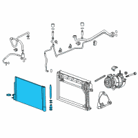 OEM 2022 Chevrolet Malibu Condenser Diagram - 84537707