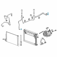 OEM 2018 Buick Regal Sportback AC Line Seal Diagram - 13418808