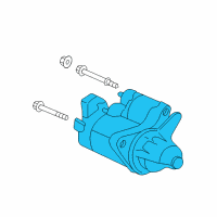 OEM 2014 Honda Civic Starter Motor Assembly Diagram - 31200-R1A-A12