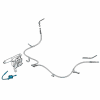 OEM Scion iA Front Cable Diagram - 46410-WB001