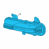 OEM 2021 Ford Explorer Fog Lamp Assembly Diagram - LB5Z-15201-A