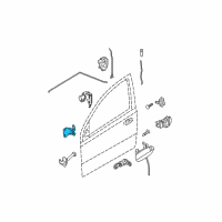 OEM 2004 Chevrolet Aveo Hinge Diagram - 96541424