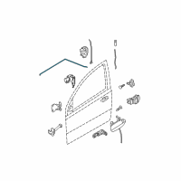 OEM Chevrolet Aveo5 Rod, Front Side Door Inside Handle Diagram - 96541619