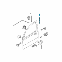 OEM Chevrolet Aveo Rod, Front Side Door Locking Diagram - 96541788