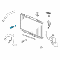 OEM 2017 Honda Accord Sensor Assembly, Water Temperature (Denso) Diagram - 37870-RTA-005