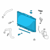 OEM 2016 Acura RLX Radiator (Denso) Diagram - 19010-R9P-A51