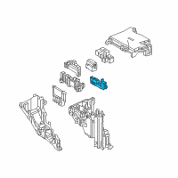 OEM Lexus LS500 Block Assembly, Relay Diagram - 82660-50070