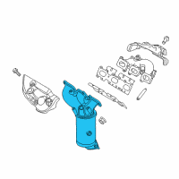 OEM 2011 Lincoln MKS Manifold With Converter Diagram - BG1Z-5G232-C