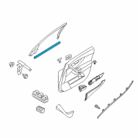 OEM Infiniti FX35 Seal Assy-Front Door Inside RH Diagram - 80834-1CA0A
