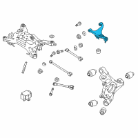 OEM Infiniti M37 Rear Upper Suspension Arm Assembly, Left Diagram - 55502-1MA0A