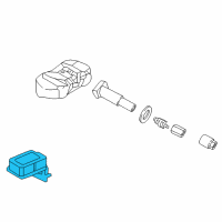 OEM 2015 Hyundai Genesis Tpms Tire Pressure Control Module Computer Diagram - 95800-B1100