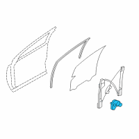 OEM 2012 Ford Edge Window Motor Diagram - 7A1Z-5423394-A