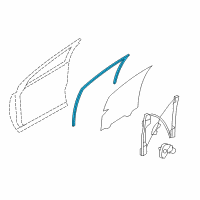 OEM 2011 Lincoln MKX Run Channel Diagram - 9T4Z-7821596-B