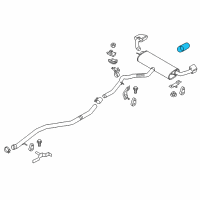 OEM 2016 BMW X6 Tailpipe Trim, Chrome Diagram - 18-30-8-626-665