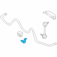 OEM 2003 Infiniti FX35 Clip-Stabilizer Mounting Diagram - 56233-AG000