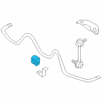 OEM 2003 Infiniti M45 BUSHING STABLZR Diagram - 54613-AR018