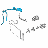 OEM 2020 Chrysler Pacifica Line-A/C Suction And Liquid Diagram - 68334507AD