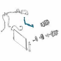 OEM 2017 Chrysler Pacifica Line-A/C Suction And Liquid Diagram - 68322290AA