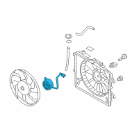 OEM 2014 Hyundai Veloster Motor-Radiator Cooling Fan Diagram - 25386-C7160