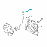 OEM 2015 Hyundai Accent Hose-Radiator Reservoir Diagram - 25443-1R050