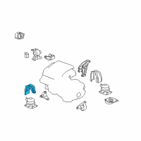 OEM 2013 Acura MDX Stopper, Front Engine Mount (At) Diagram - 50835-SEP-A01