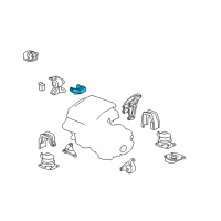 OEM 2010 Acura ZDX Bracket, Engine Side Mounting Diagram - 50620-STX-A00